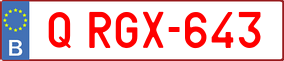 Trailer License Plate